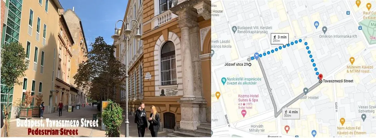 New Blue Danube Apartment With Balcony And Parking Βουδαπέστη